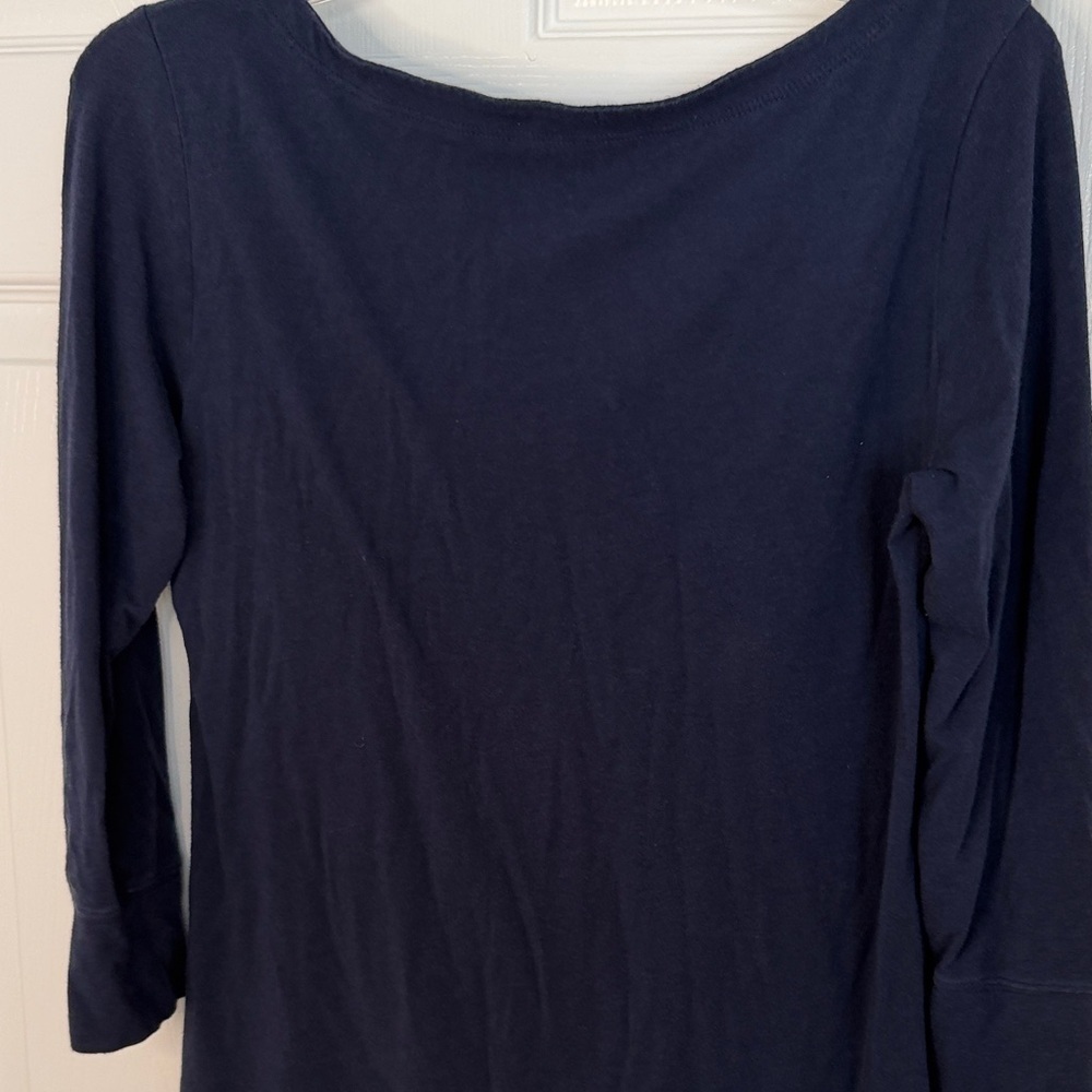 Lilly Pulitzer Navy Long Sleeve with Gold Buttons - Picture 5 of 5